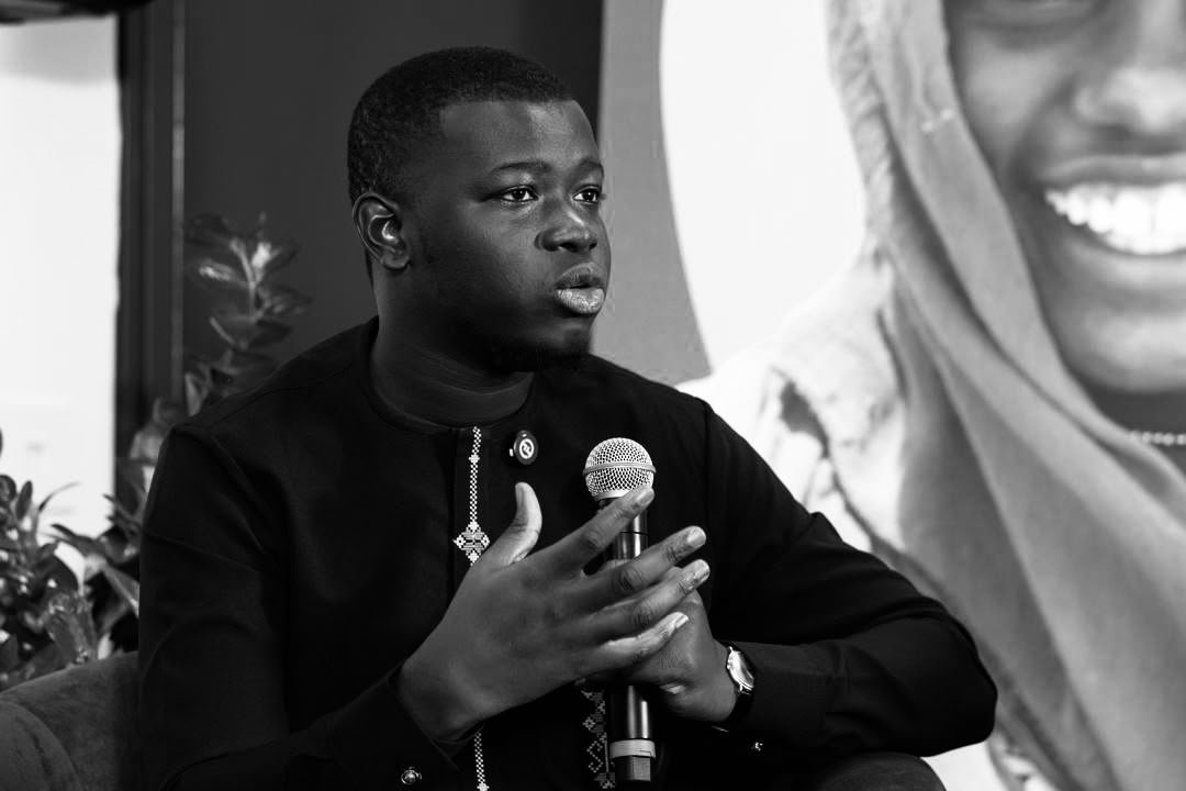 Ousman Touray, Founder of Visionary Pathways, speaking at a convening